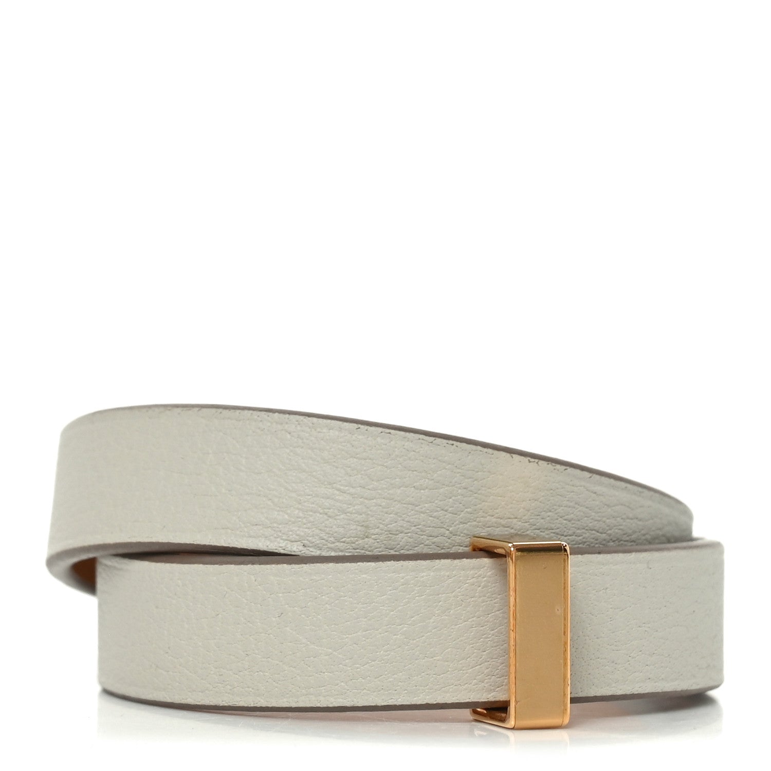 Hermes Swift Mini Dog Double Tour Bracelet T1 Gris Perle 3 of 5