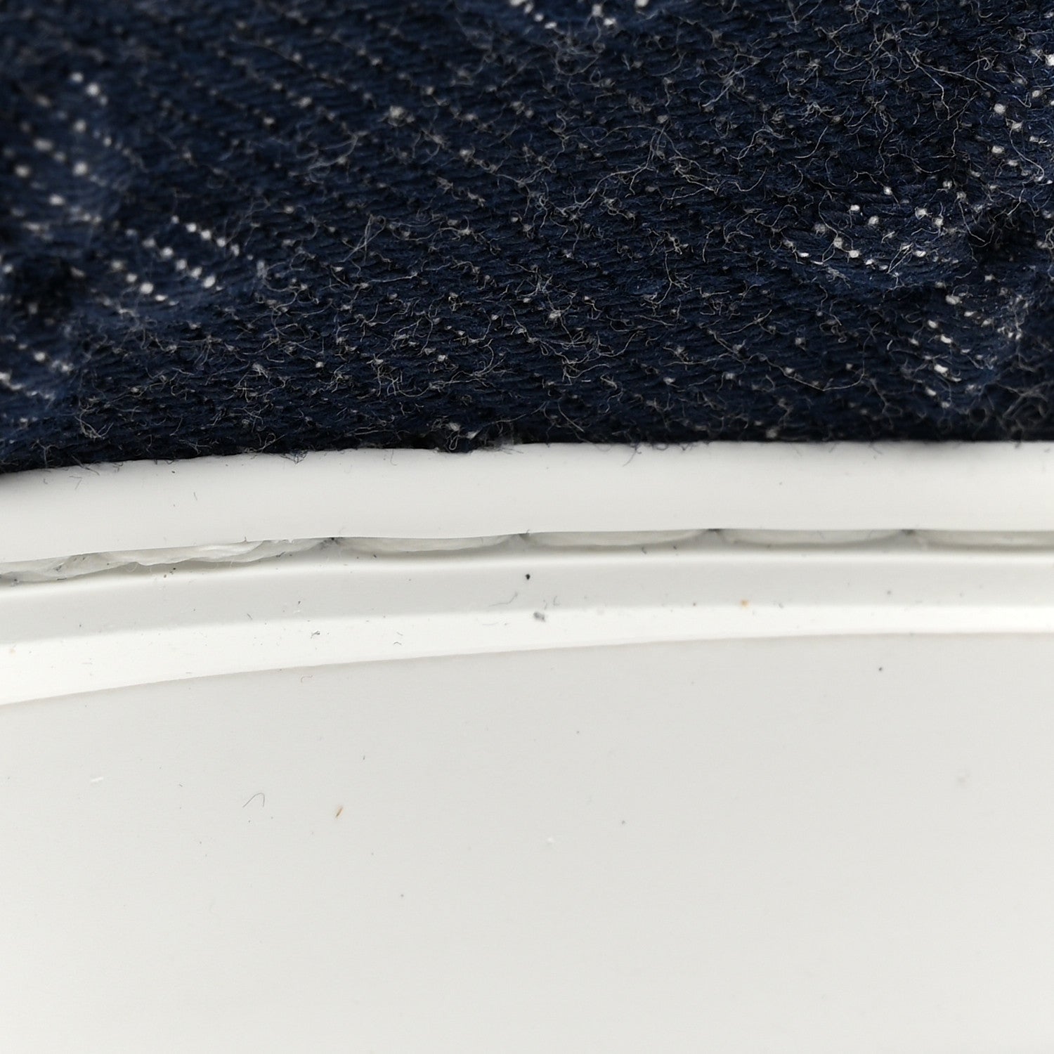 Louis Vuitton LOUIS VUITTON Denim Monogram Debossed Time Out Sneakers 39 Blue 11 of 16