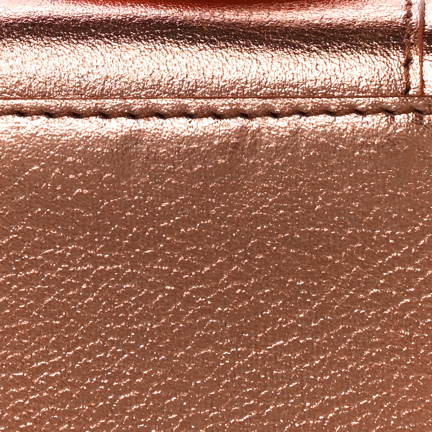 Delvaux Metallic Calfskin Studded Mini Brillant Satchel Copper 11 of 12