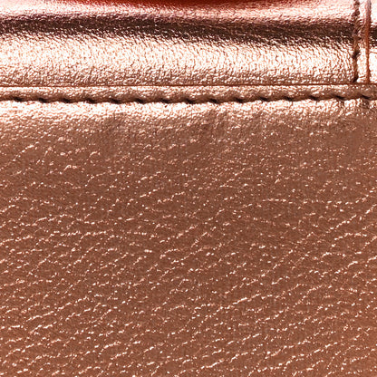 Delvaux Metallic Calfskin Studded Mini Brillant Satchel Copper 11 of 12