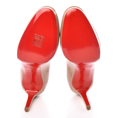 Christian Louboutin Patent New Simple 85 Pumps 37 Nude 5 of 8