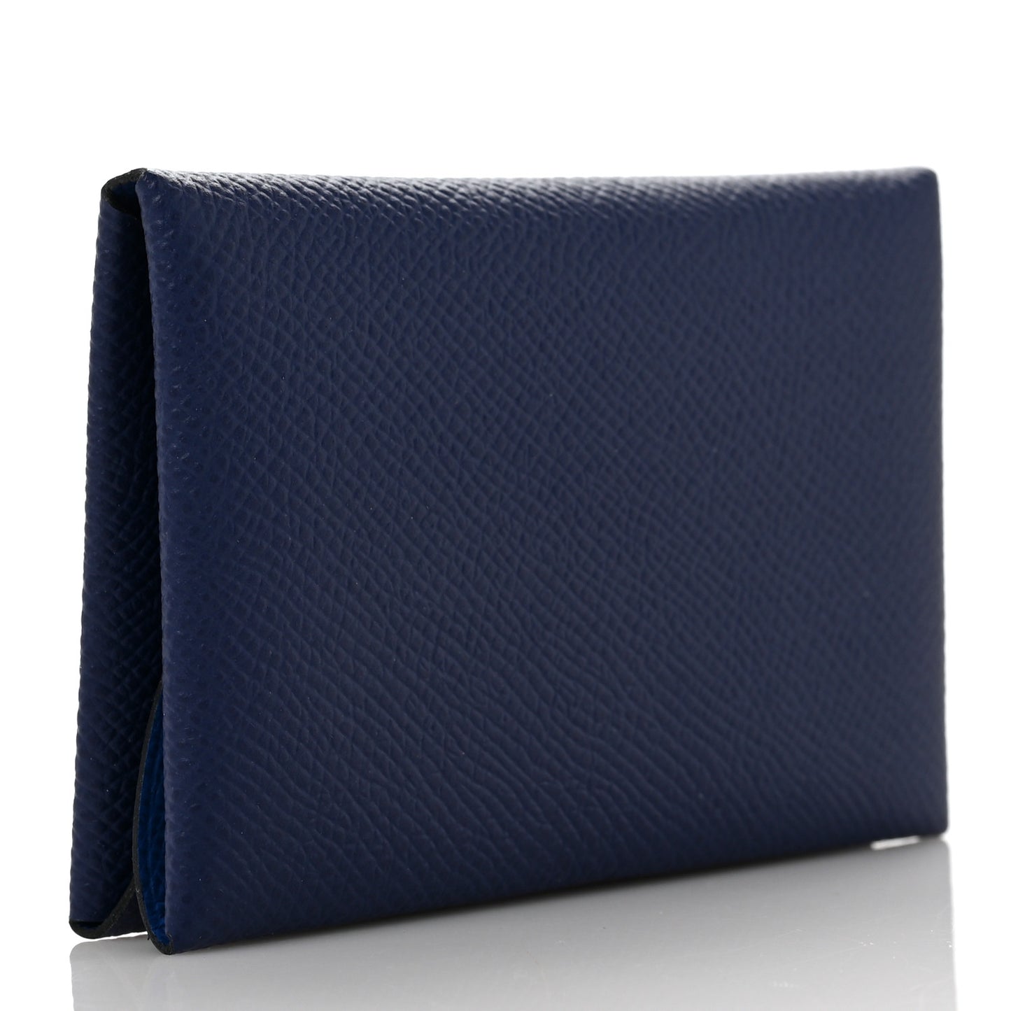 Epsom Verso Calvi Duo Card Case Bleu Saphir Bleu France