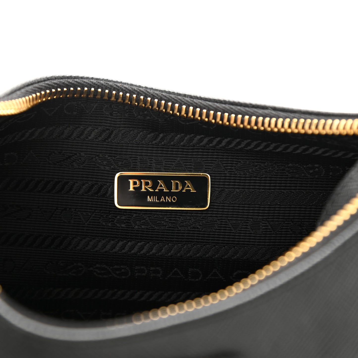 Saffiano Lux Re-Edition 2005 Shoulder Bag Black