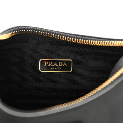 Prada Saffiano Lux Re-Edition 2005 Shoulder Bag Black 6 of 10