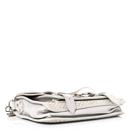 Proenza Schouler Lambskin Woven Tiny PS1 Satchel Ivory 4 of 26