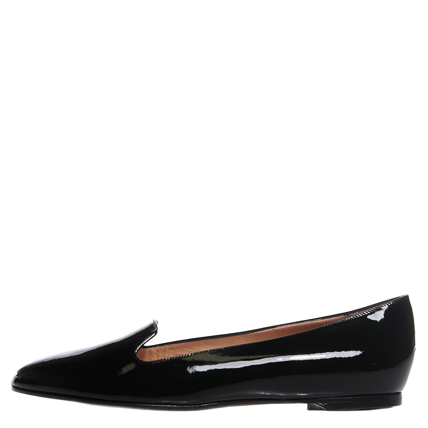 Valentino Garavani Patent Loafer Flats 39 Black 1 of 8