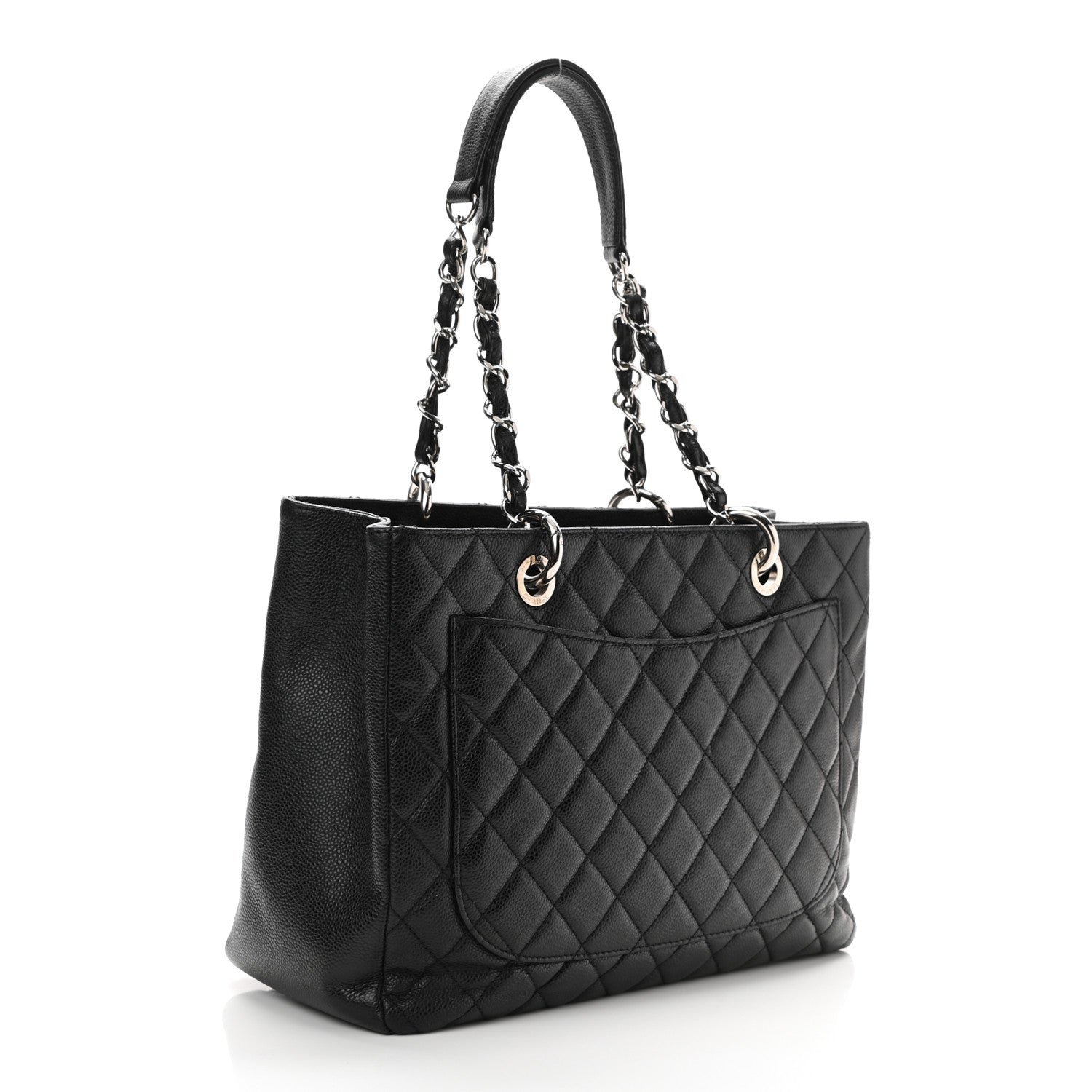 Chanel Caviar Quilted Grand Shopping Tote GST Black 3 of 11