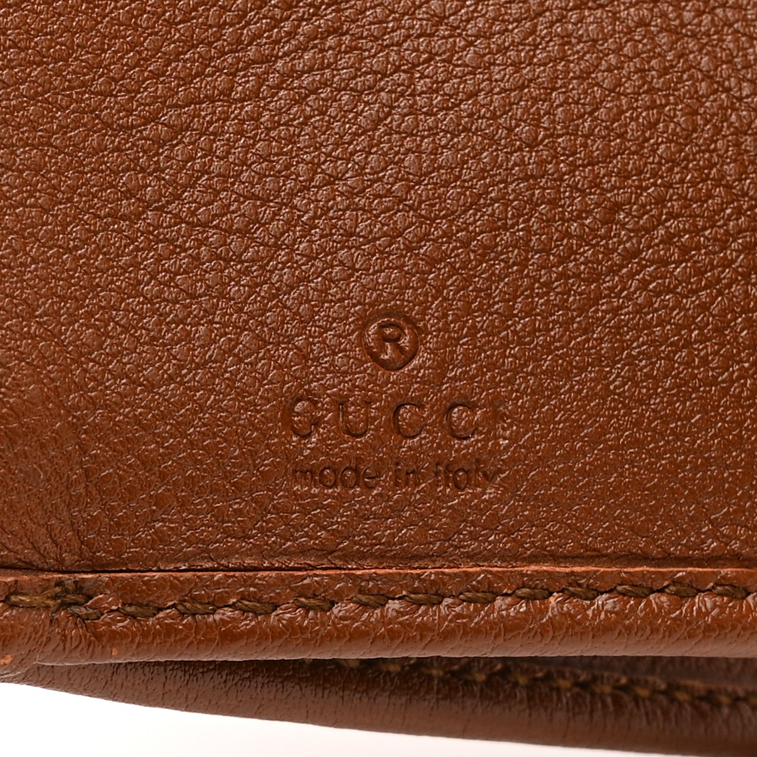 Gucci Wonka Grain Calfskin Diana Tri-Fold Wallet Cuir 8 of 10