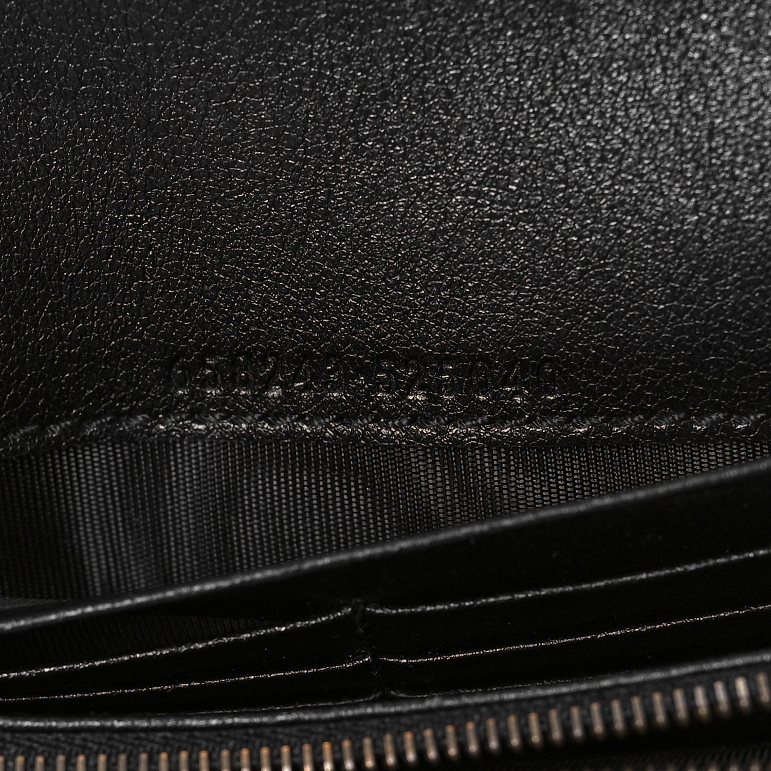 Gucci Wonka Grain Calfskin Diana Chain Wallet Black 7 of 10
