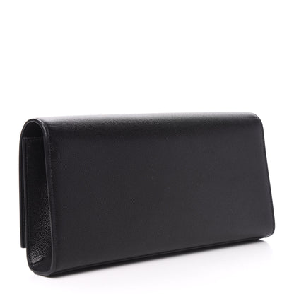 Saint Laurent Grain De Poudre Monogram Cassandre Clutch Black 3 of 8