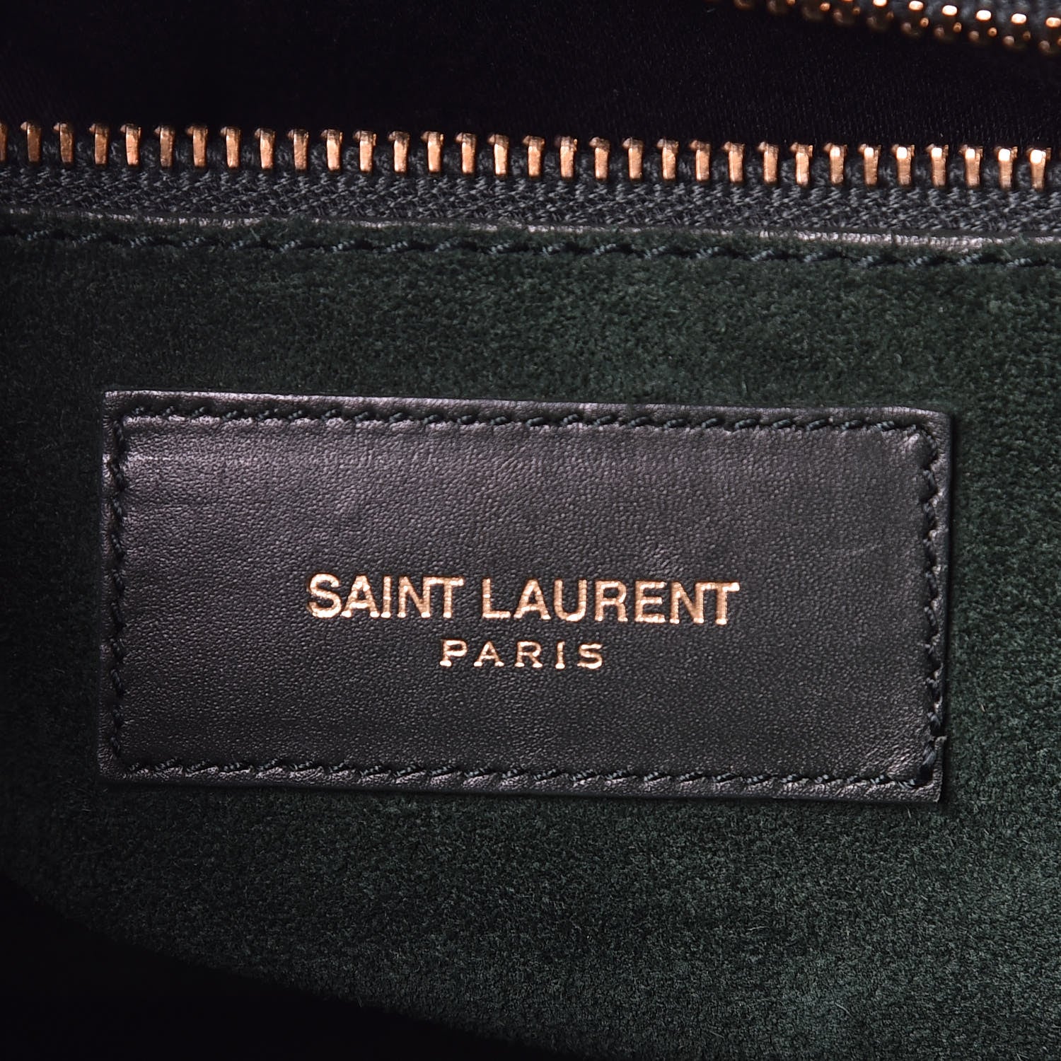 Saint Laurent Calfskin Classic Duffle 6 Green 6 of 24