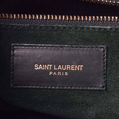 Saint Laurent Calfskin Classic Duffle 6 Green 6 of 24