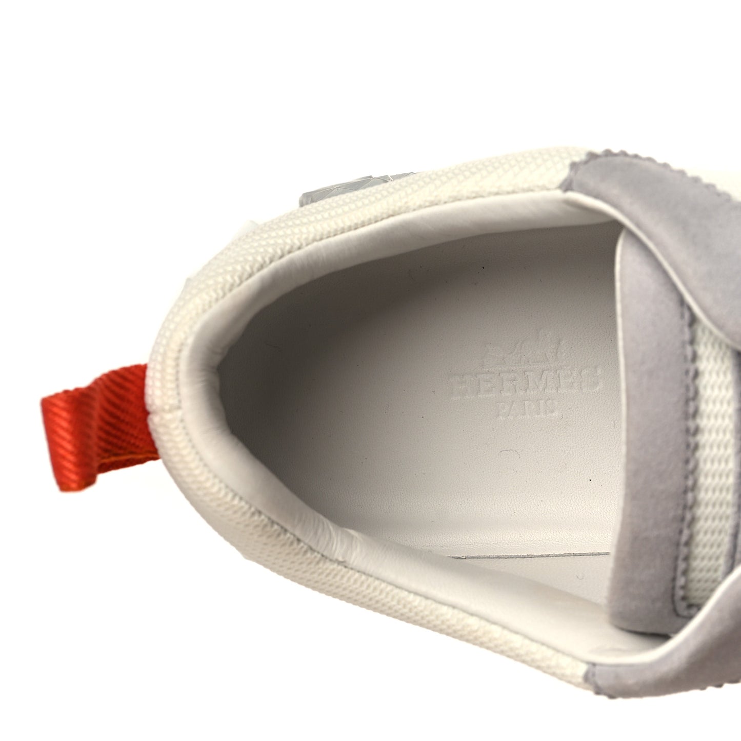 Technical Canvas Suede Goatskin Bouncing Sneakers 40.5 White Multicolor