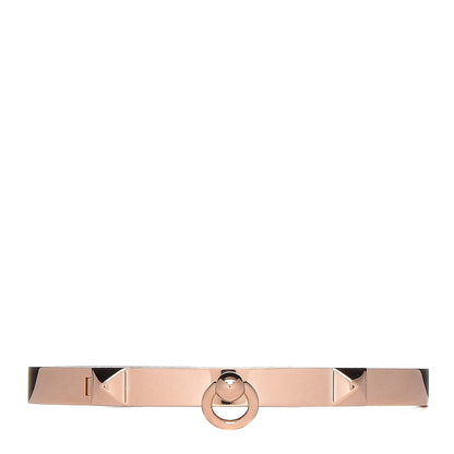 Hermes 18K Rose Gold PM Collier De Chien Bracelet LG 1 of 5