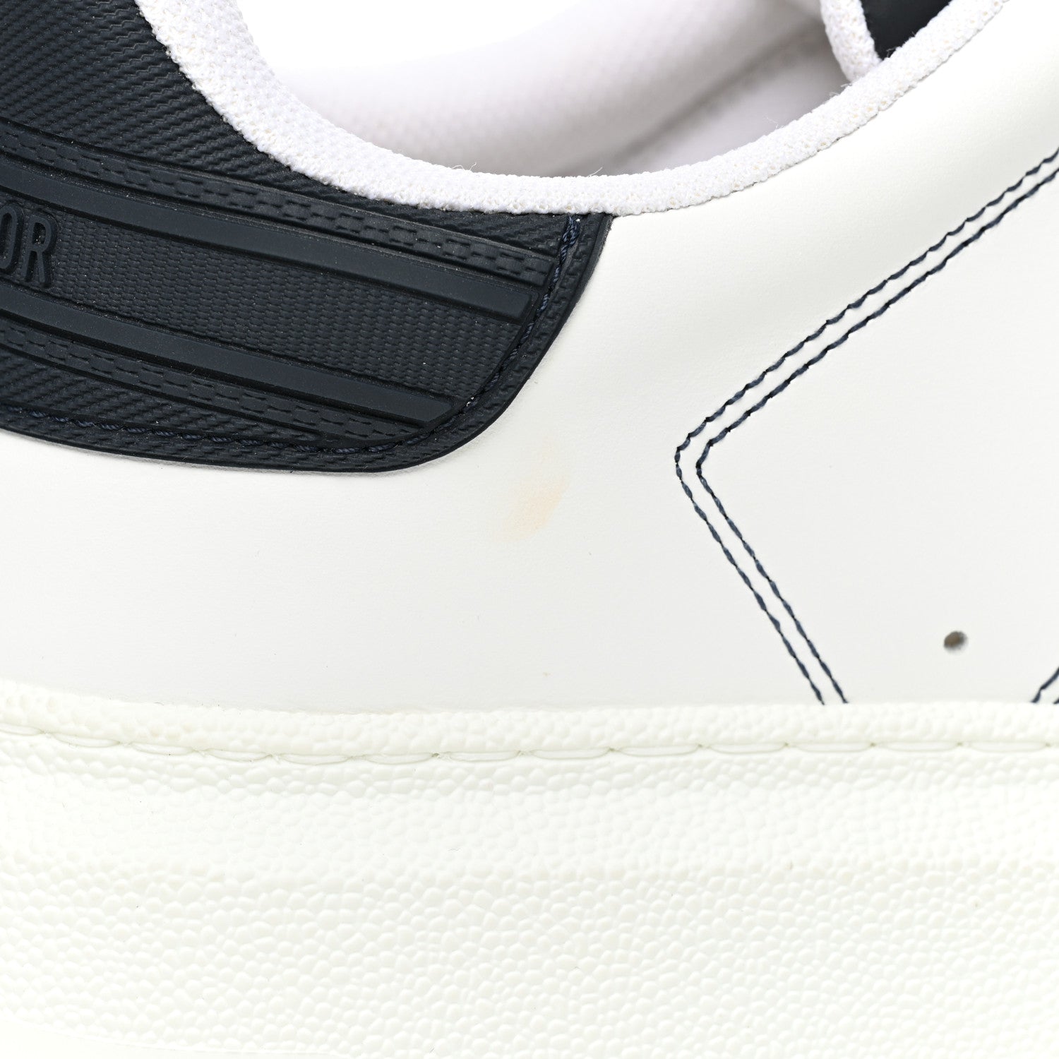 Christian Dior Calfskin Bi-Color Dior-ID Platform Sneakers 37 White Deep Blue 10 of 10