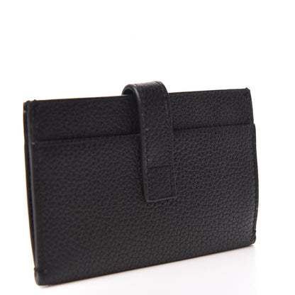 Saint Laurent Grained Calfskin Sac De Jour Souple Card Case Black 3 of 7