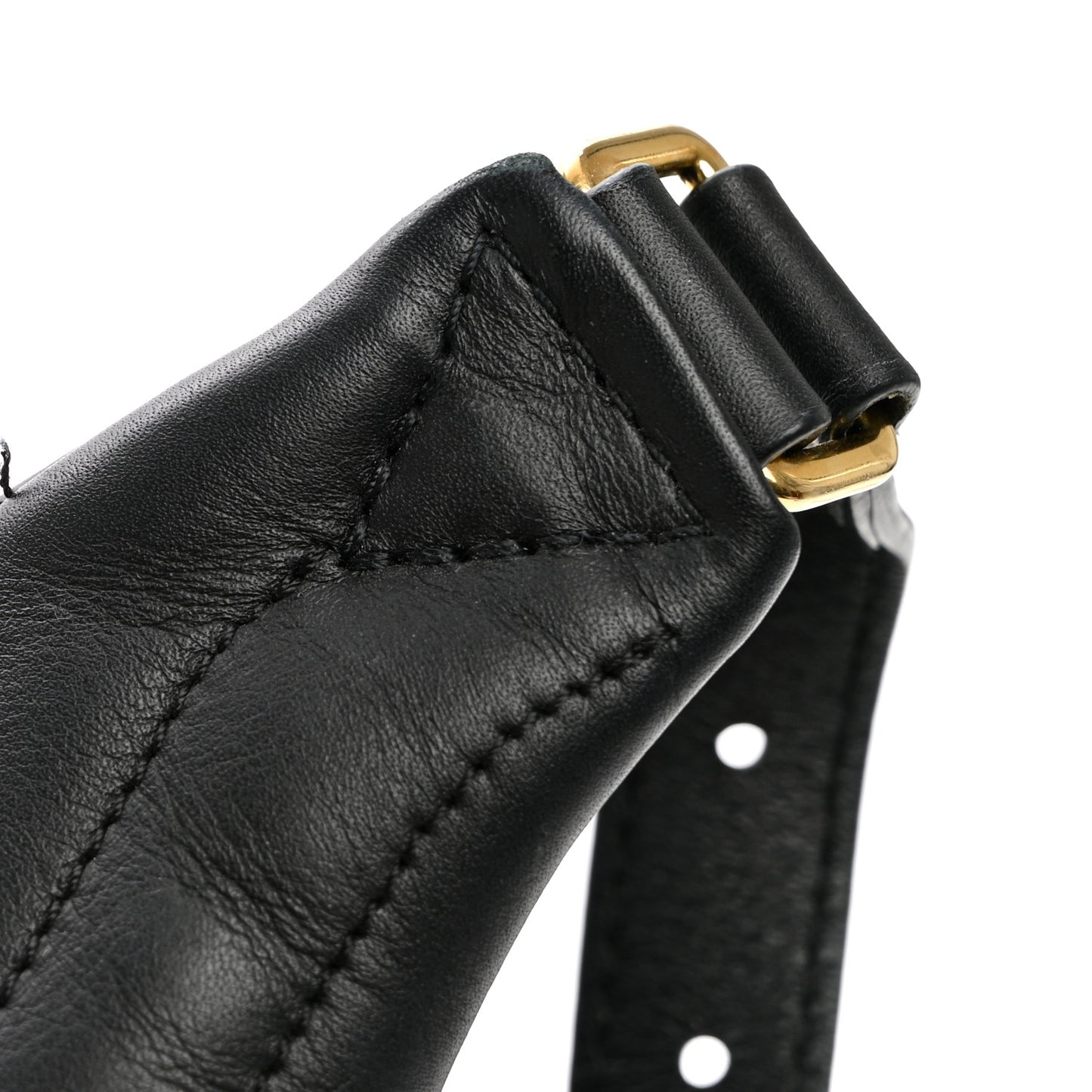 Calfskin Quilted New Wave Bumbag Black