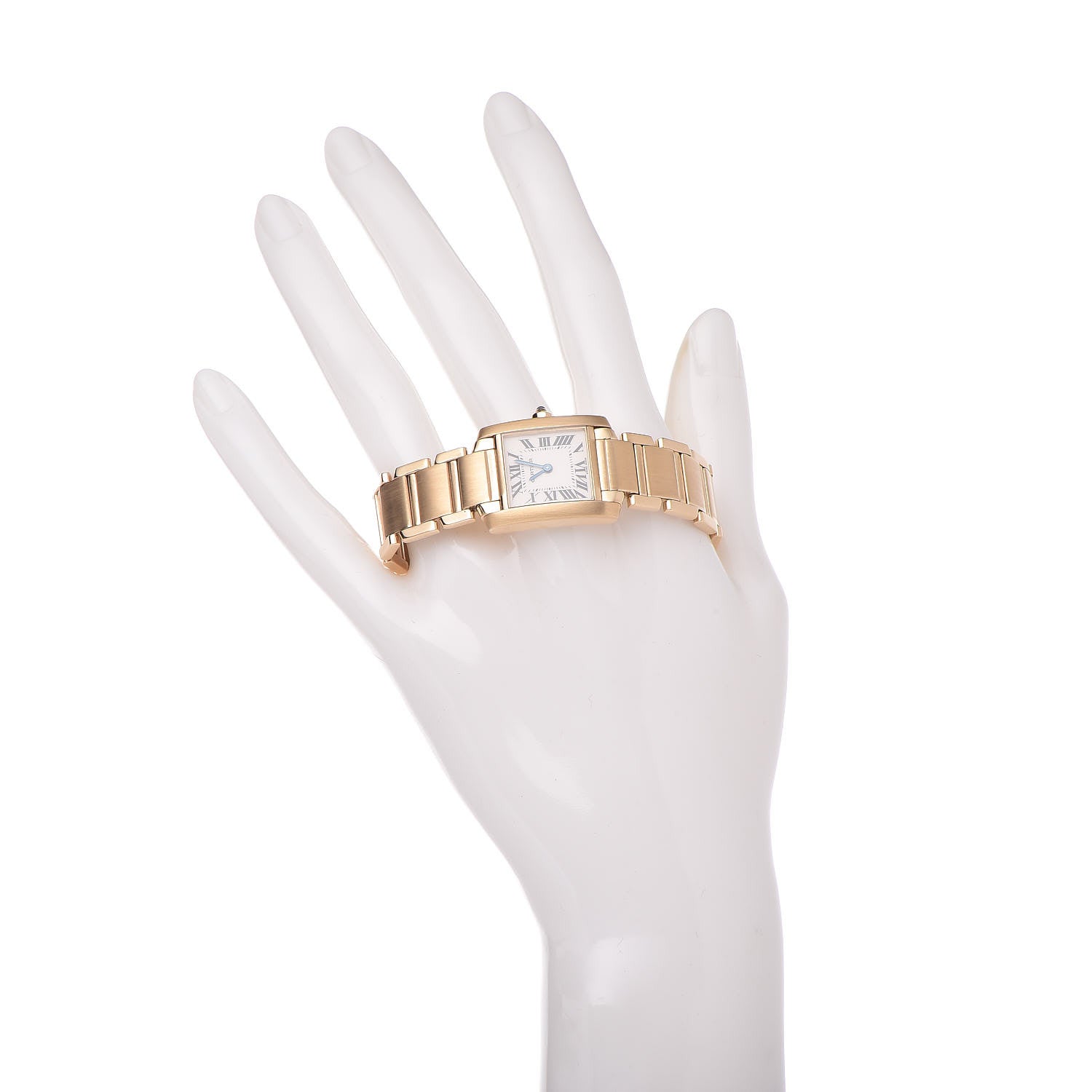 Cartier 18K Yellow Gold 20mm Tank Francaise Quartz Watch 2 of 9