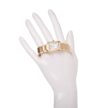 Cartier 18K Yellow Gold 20mm Tank Francaise Quartz Watch 2 of 9