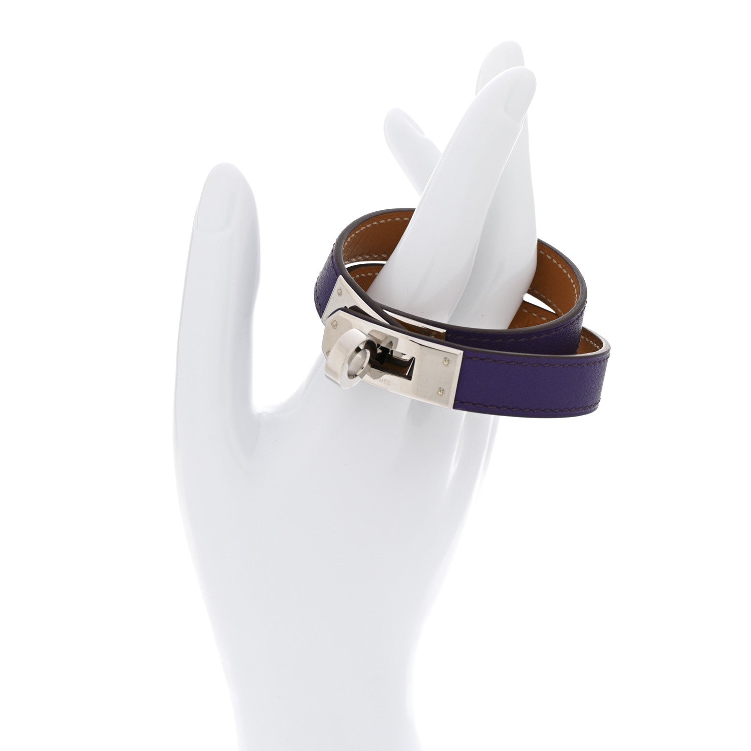 Hermes Swift Kelly Double Tour Bracelet S Iris 2 of 6