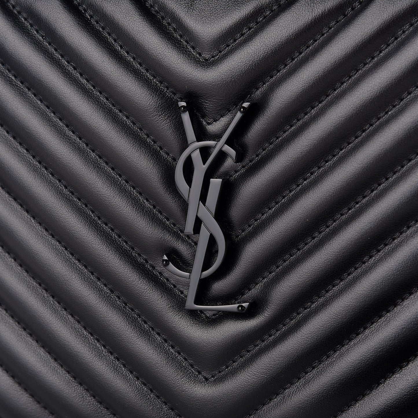 Calfskin Matelasse Monogram Lou Camera Bag Black