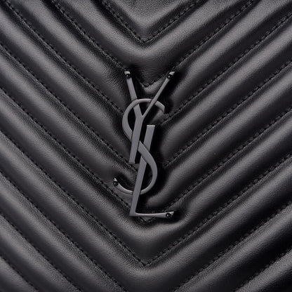 Saint Laurent Calfskin Matelasse Monogram Lou Camera Bag Black 11 of 11
