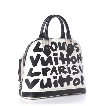Louis Vuitton Graffiti Alma MM Black 3 of 11