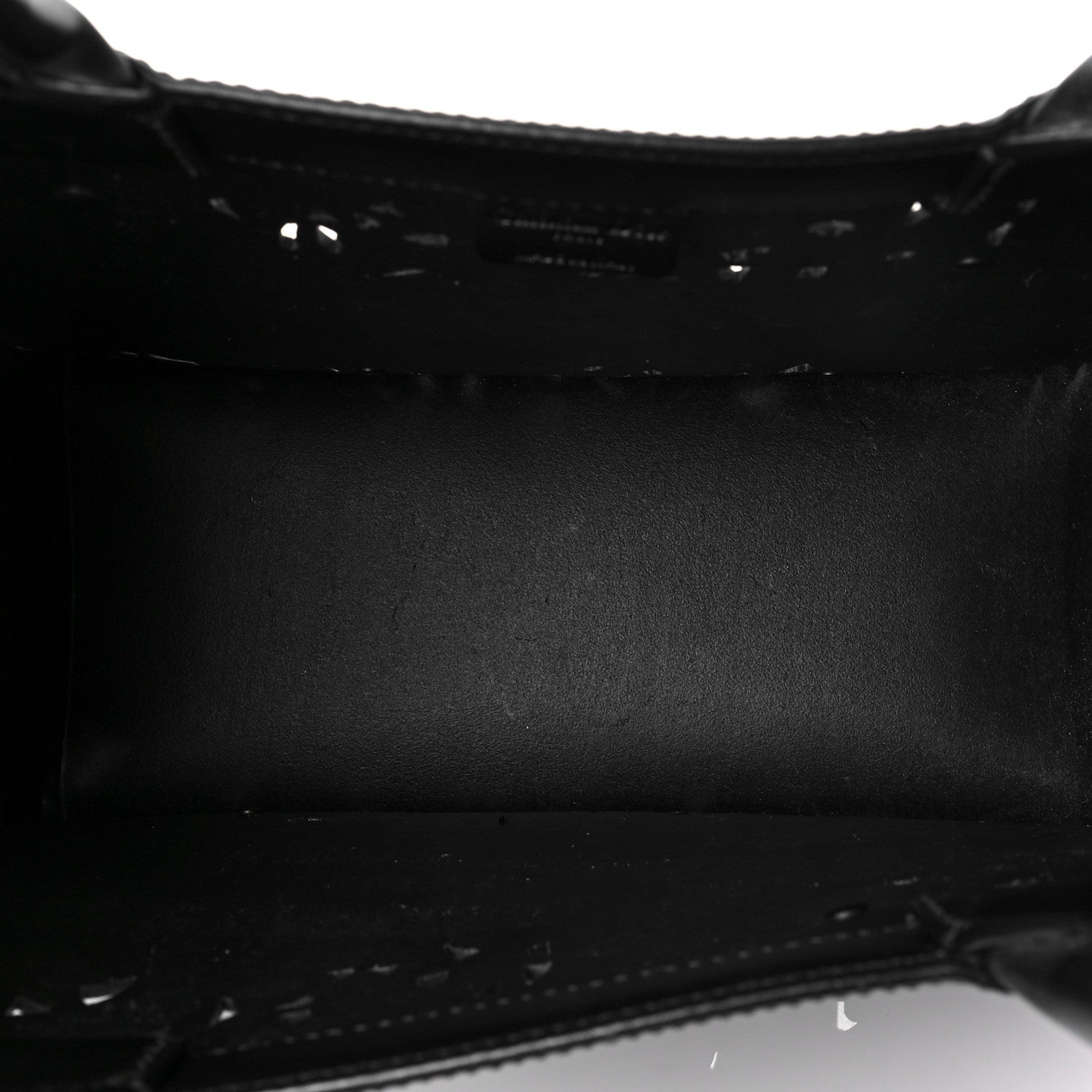 Christian Dior Calfskin Laser Cut Studded Medium Book Tote Black 5 of 7