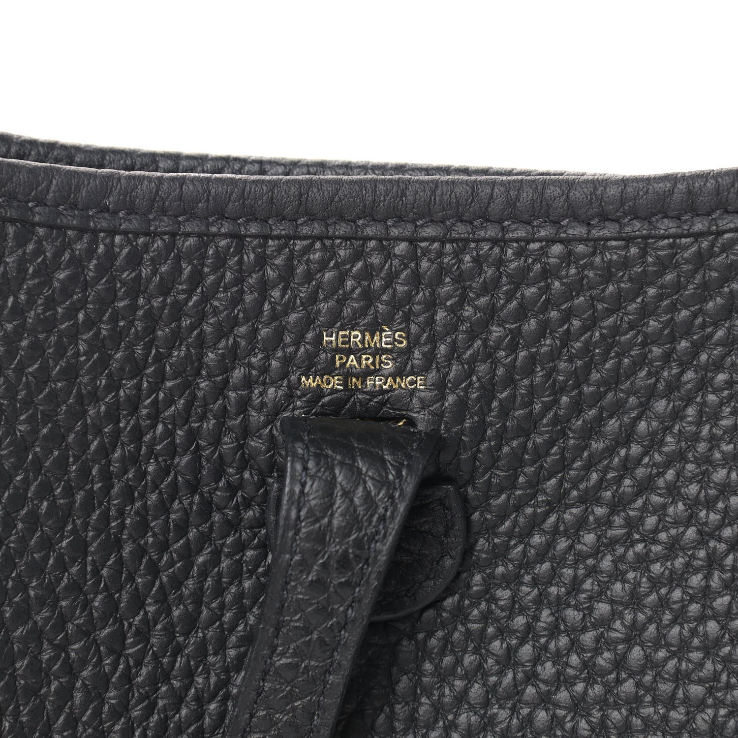 Hermes Taurillon Clemence Evelyne TPM Black 6 of 9