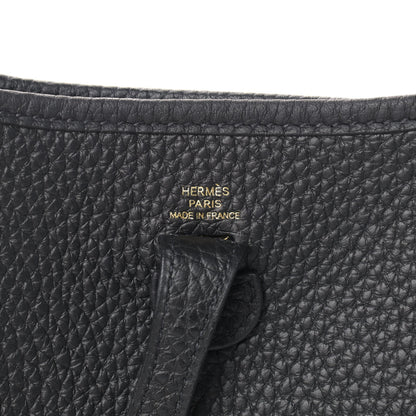 Hermes Taurillon Clemence Evelyne TPM Black 6 of 9