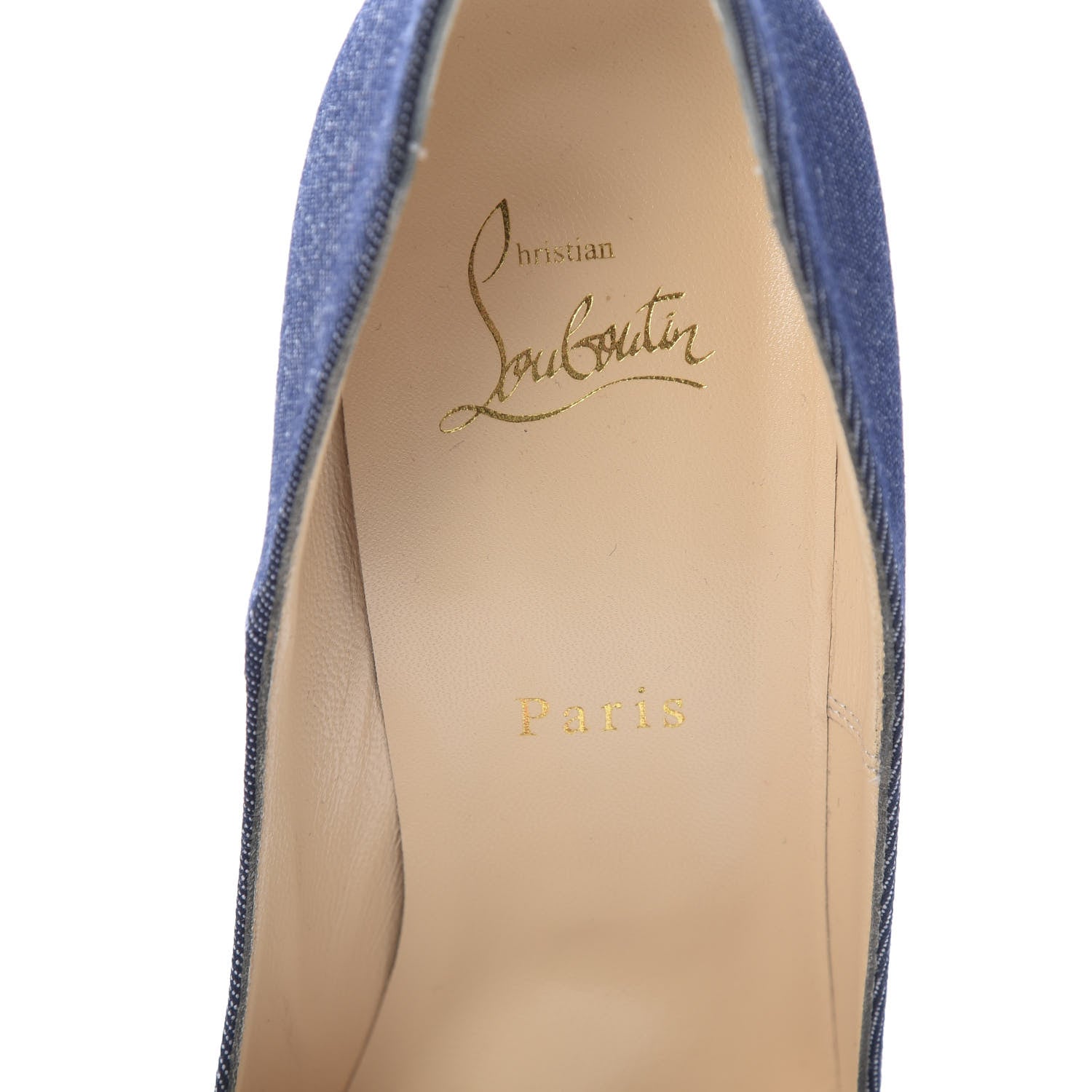 Christian Louboutin Denim Patent So Kate 120 Pumps 41 Blue Pompadour 6 of 8