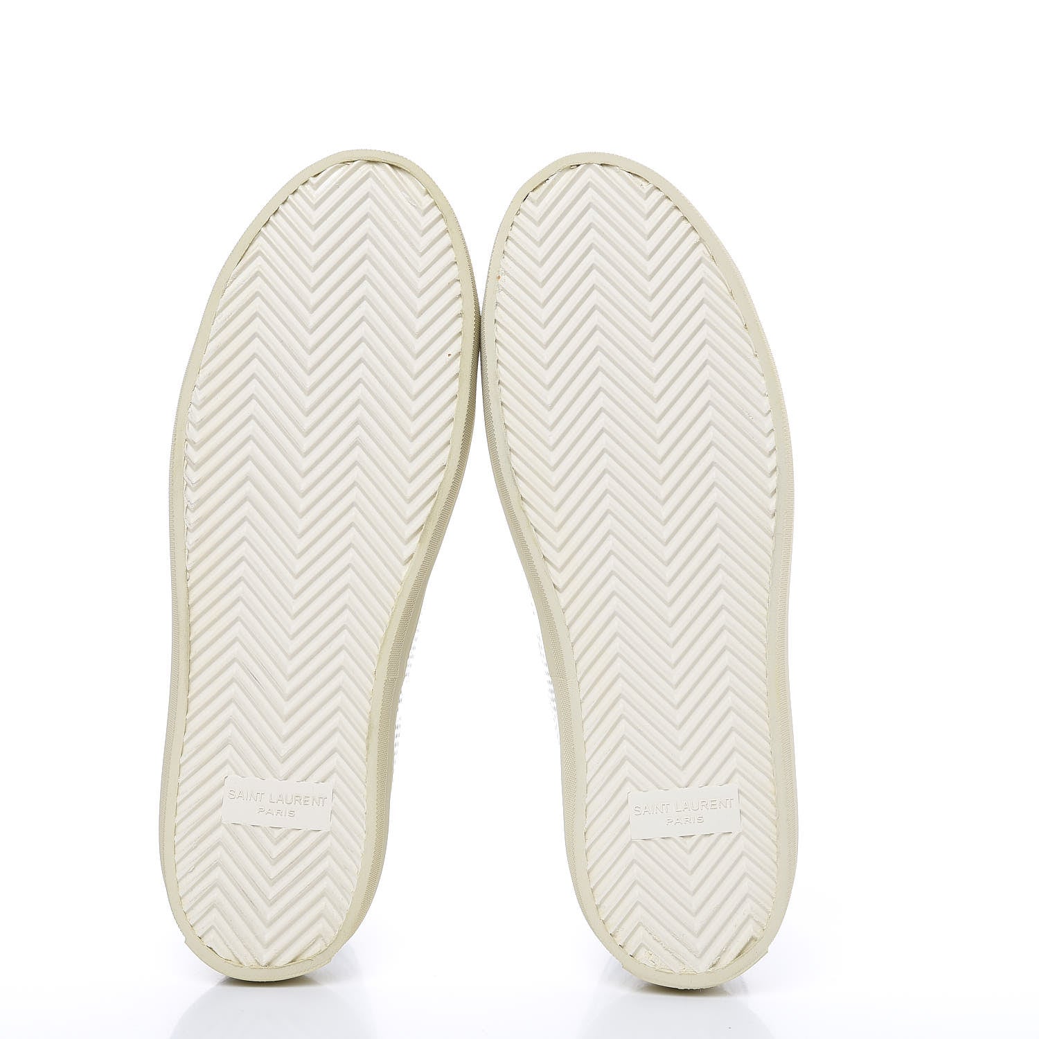 Saint Laurent Metallic Calfskin Lambskin Star Rivington High Top Sneakers 39 Argento 5 of 11