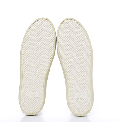 Saint Laurent Metallic Calfskin Lambskin Star Rivington High Top Sneakers 39 Argento 5 of 11