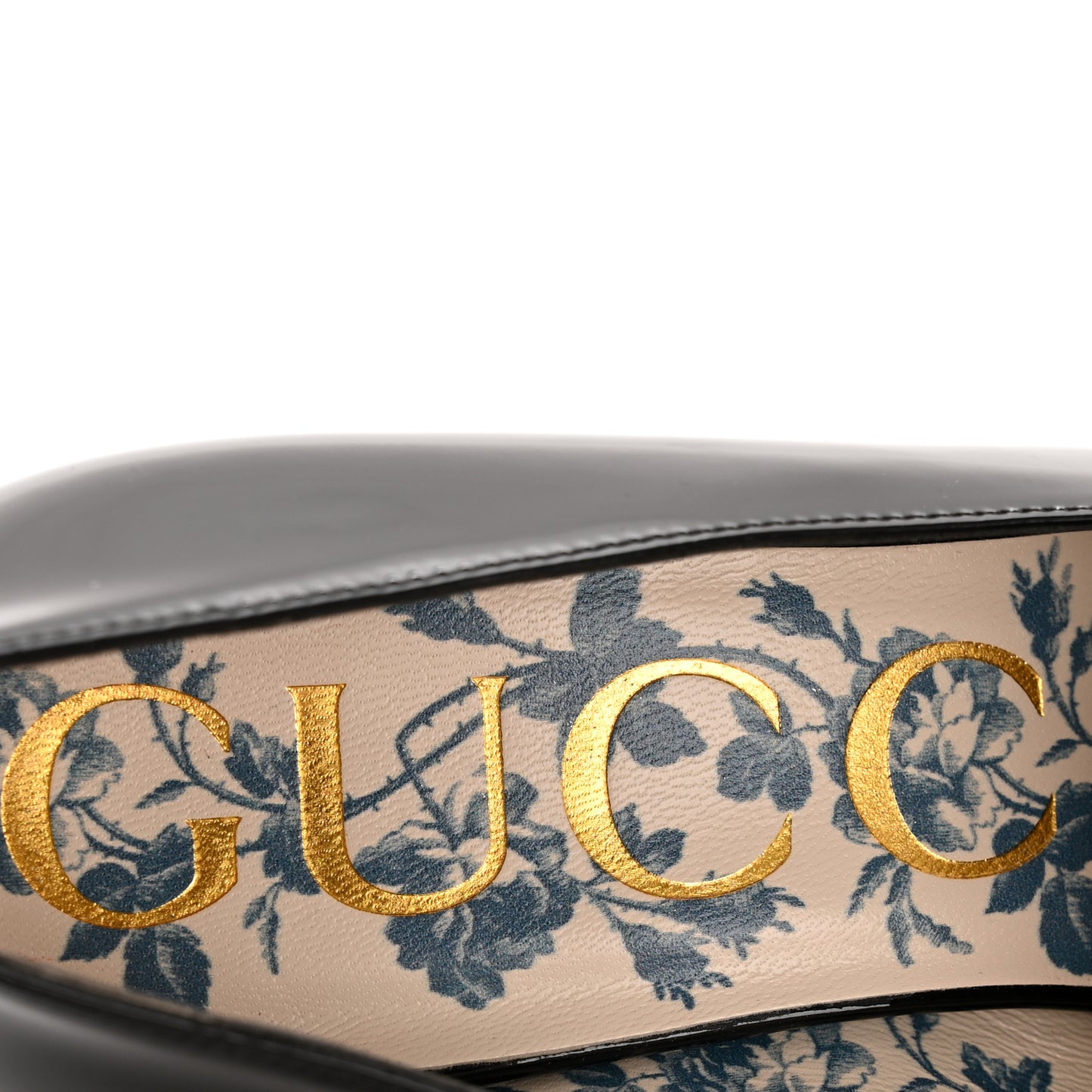 Vernice GG Victoire 55mm Loafer Pumps 36 Black