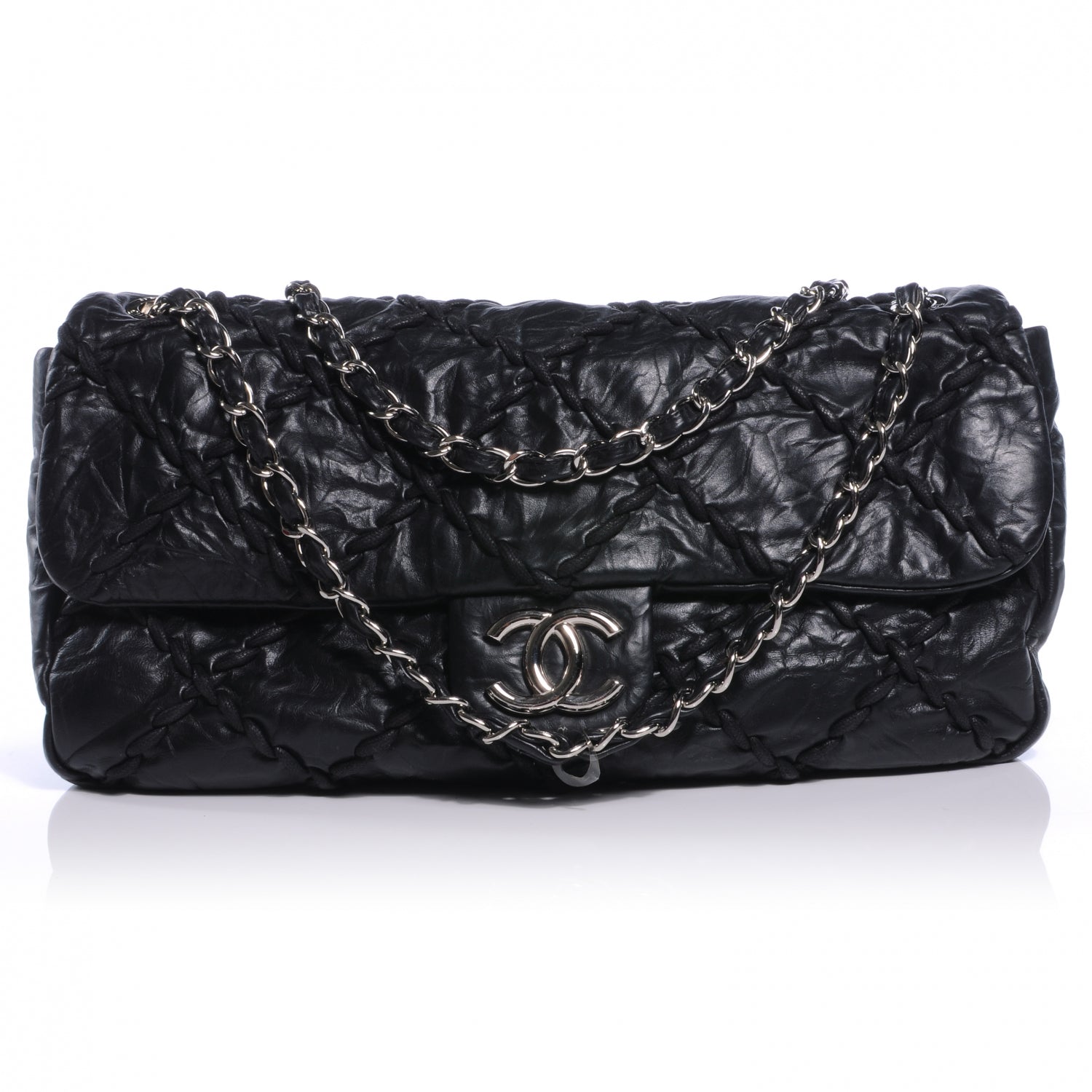 Chanel Calfskin Ultra Stitch Oversize Flap Black 1 of 9