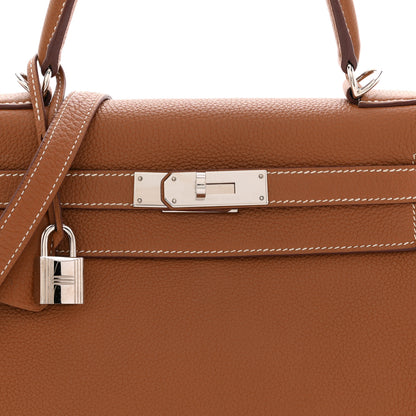 Hermes Togo Kelly Retourne 28 Gold 8 of 11