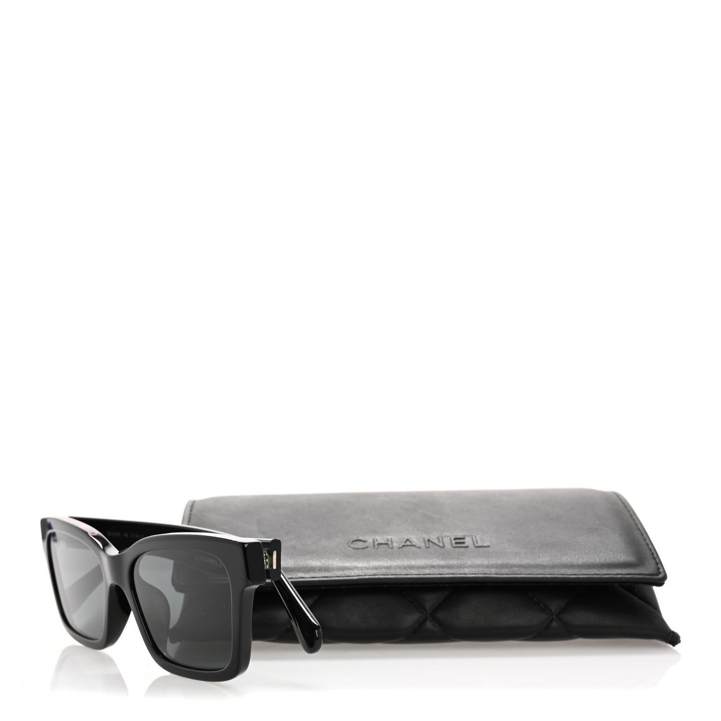 Acetate Square Sunglasses 5417-A Black
