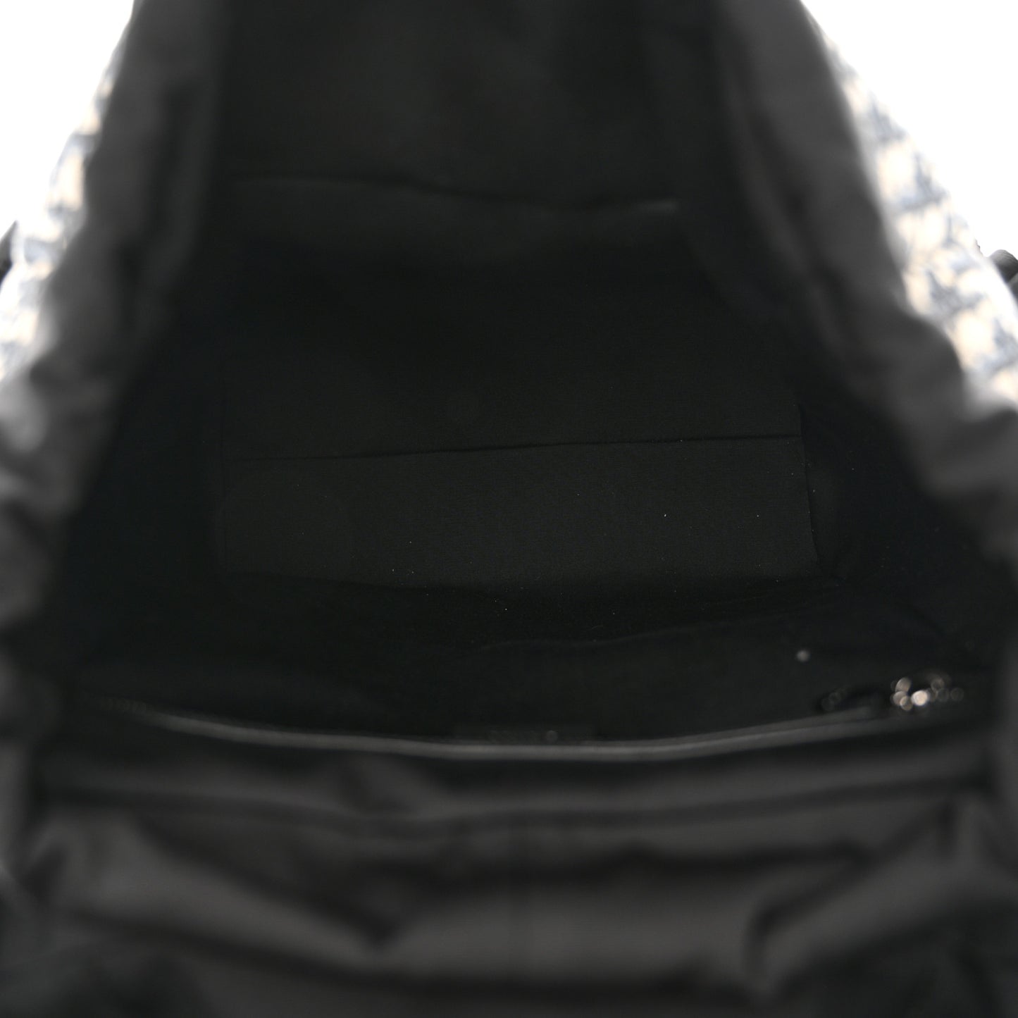 Oblique Calfskin 8 Backpack Beige Black