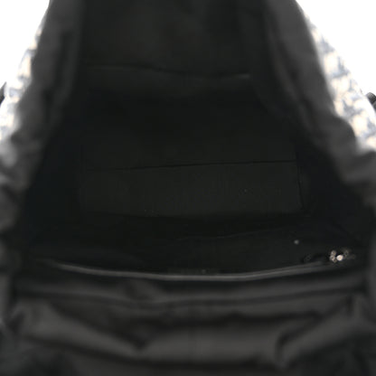 Christian Dior Oblique Calfskin 8 Backpack Beige Black 5 of 10