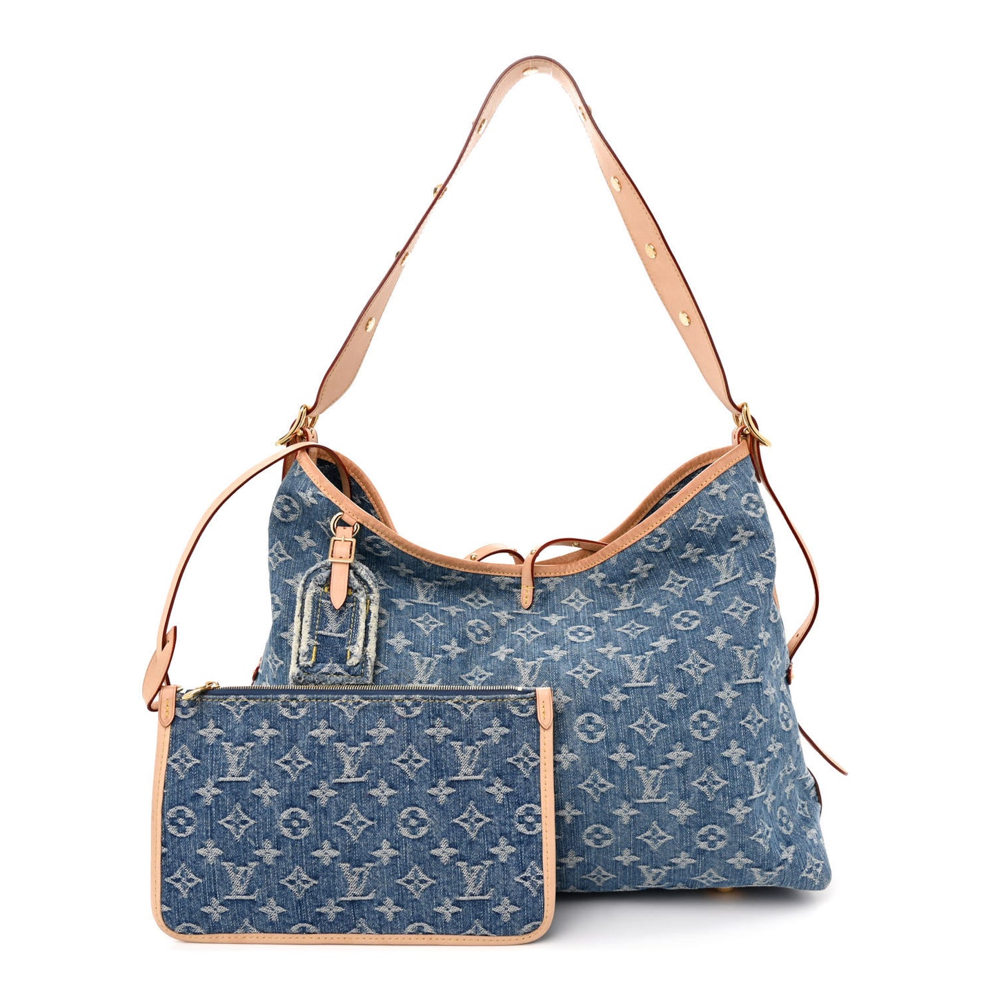 Monogram Denim CarryAll MM Blue