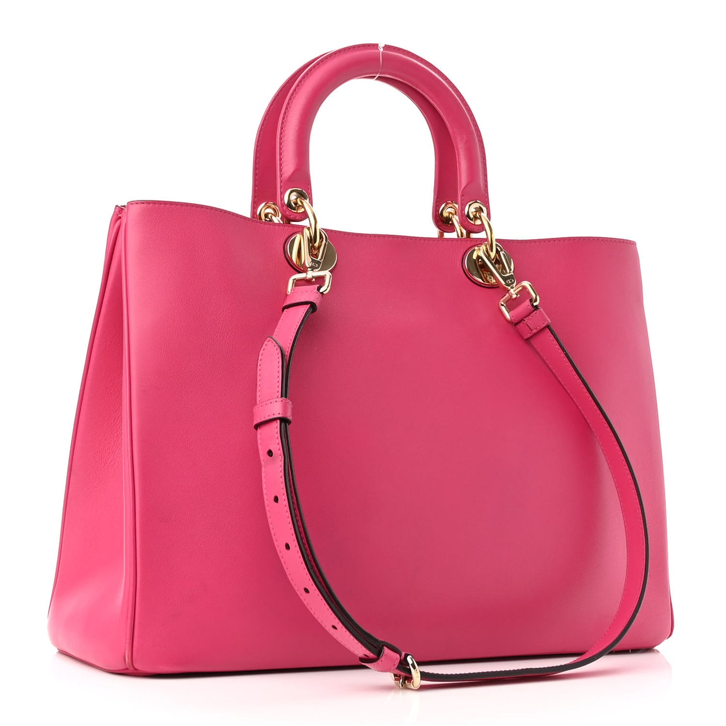 Smooth Calfskin Large Diorissimo Tote Fuchsia