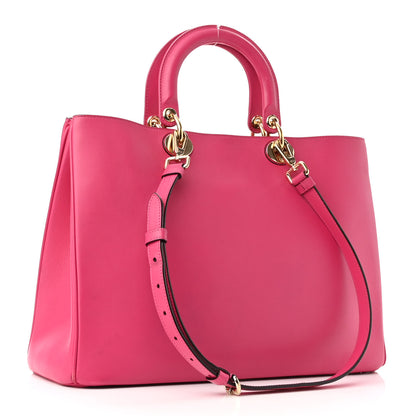 Christian Dior Smooth Calfskin Large Diorissimo Tote Fuchsia 4 of 13