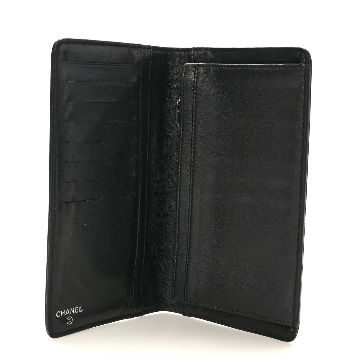 Lambskin Timeless CC Yen Wallet Black