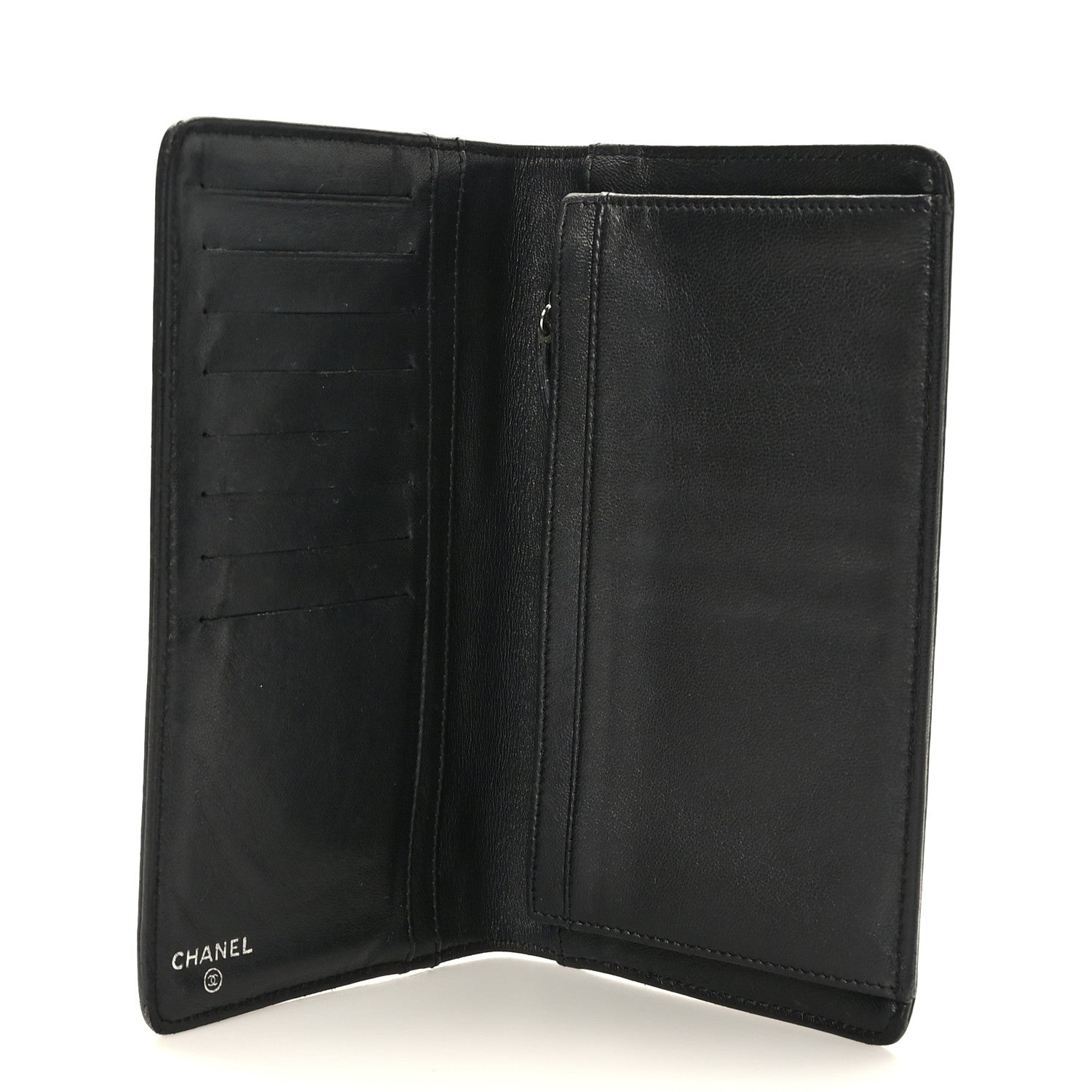 Chanel Lambskin Timeless CC Yen Wallet Black 5 of 11