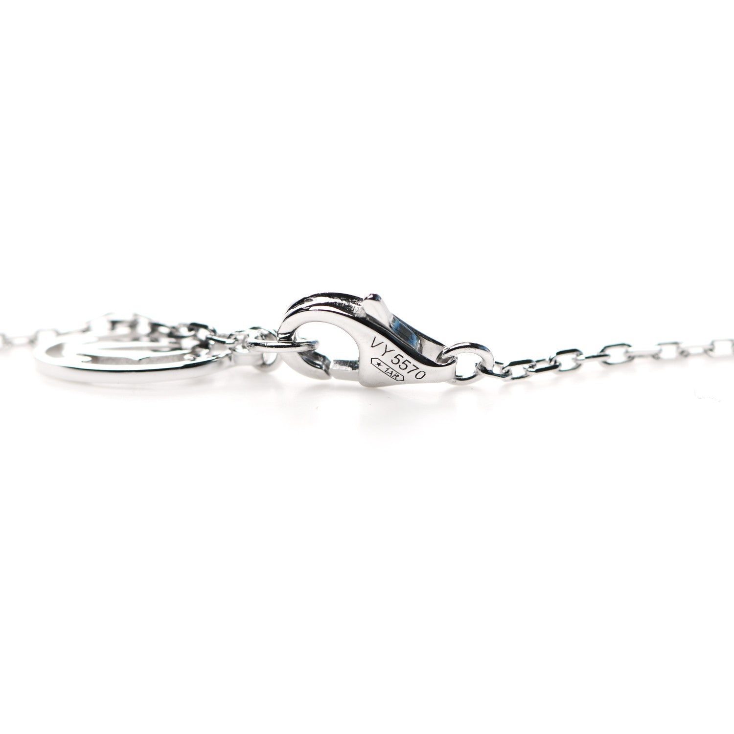 Cartier 18K White Gold Diamond D'Amour Heart Pendant Necklace 4 of 5
