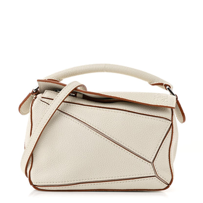Loewe Calfskin Mini Puzzle Bag Soft White 1 of 10