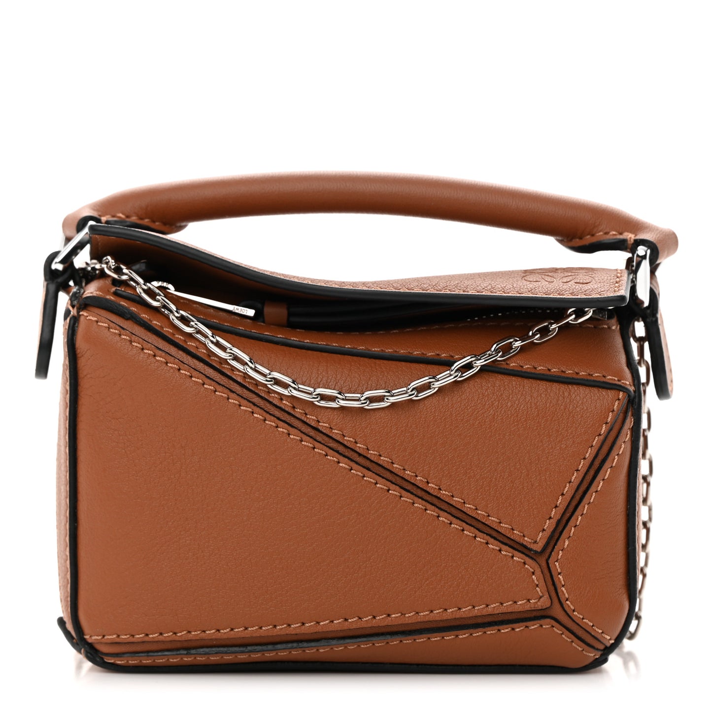 Calfskin Nano Puzzle Bag Tan