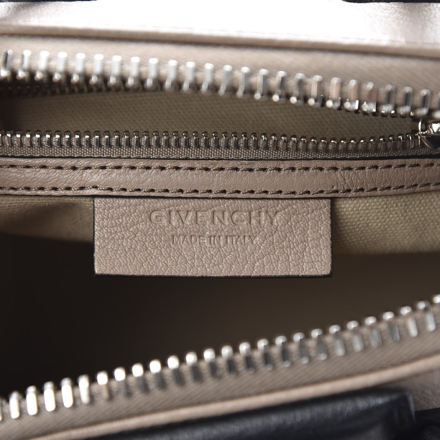 Sugar Goatskin Mini Tri-Color Antigona Linen