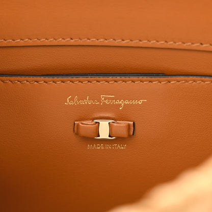 Salvatore Ferragamo Raffia Miss Vara Bow Chain Bag Natural 7 of 11
