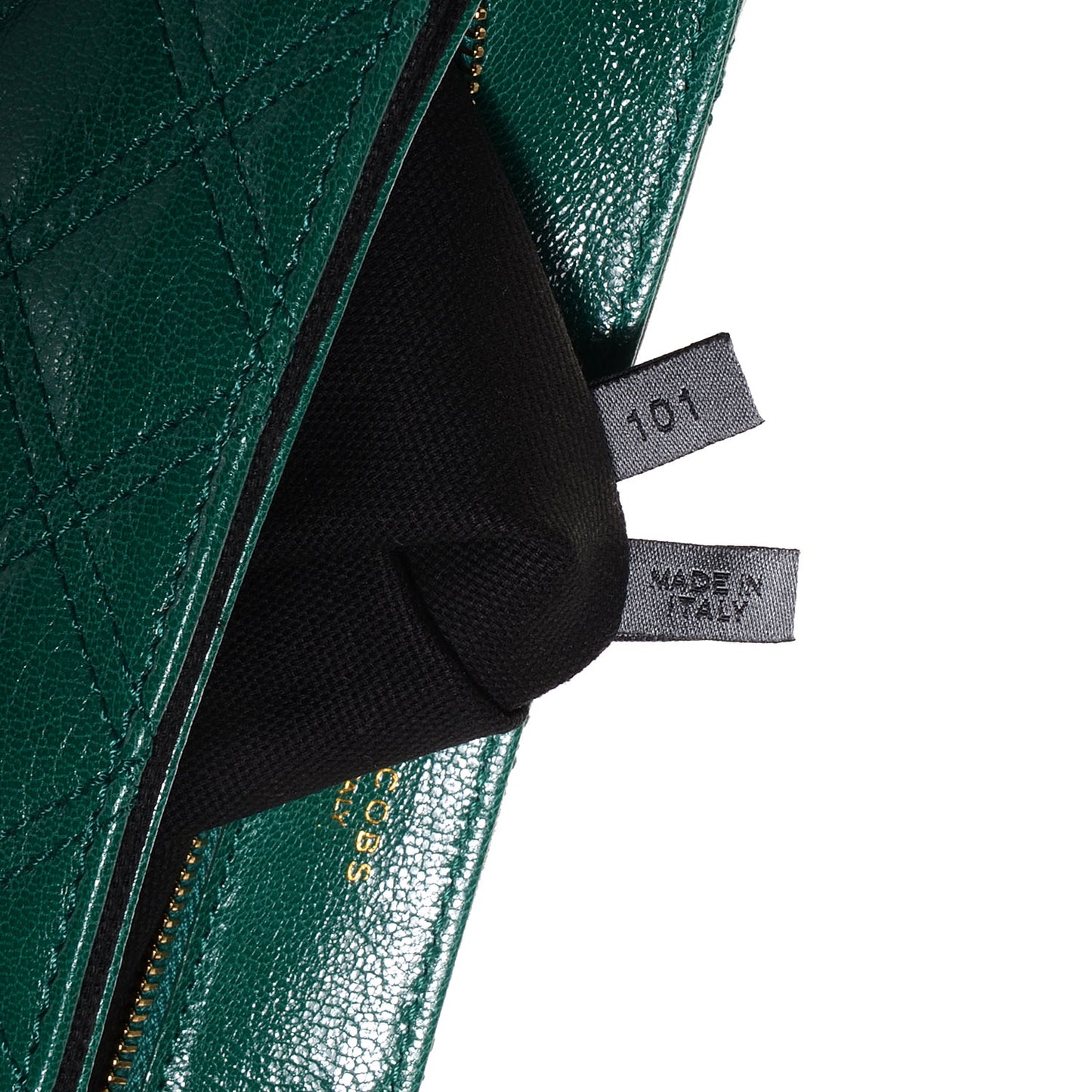 Lambskin Baroque Large Single Flap Emerald